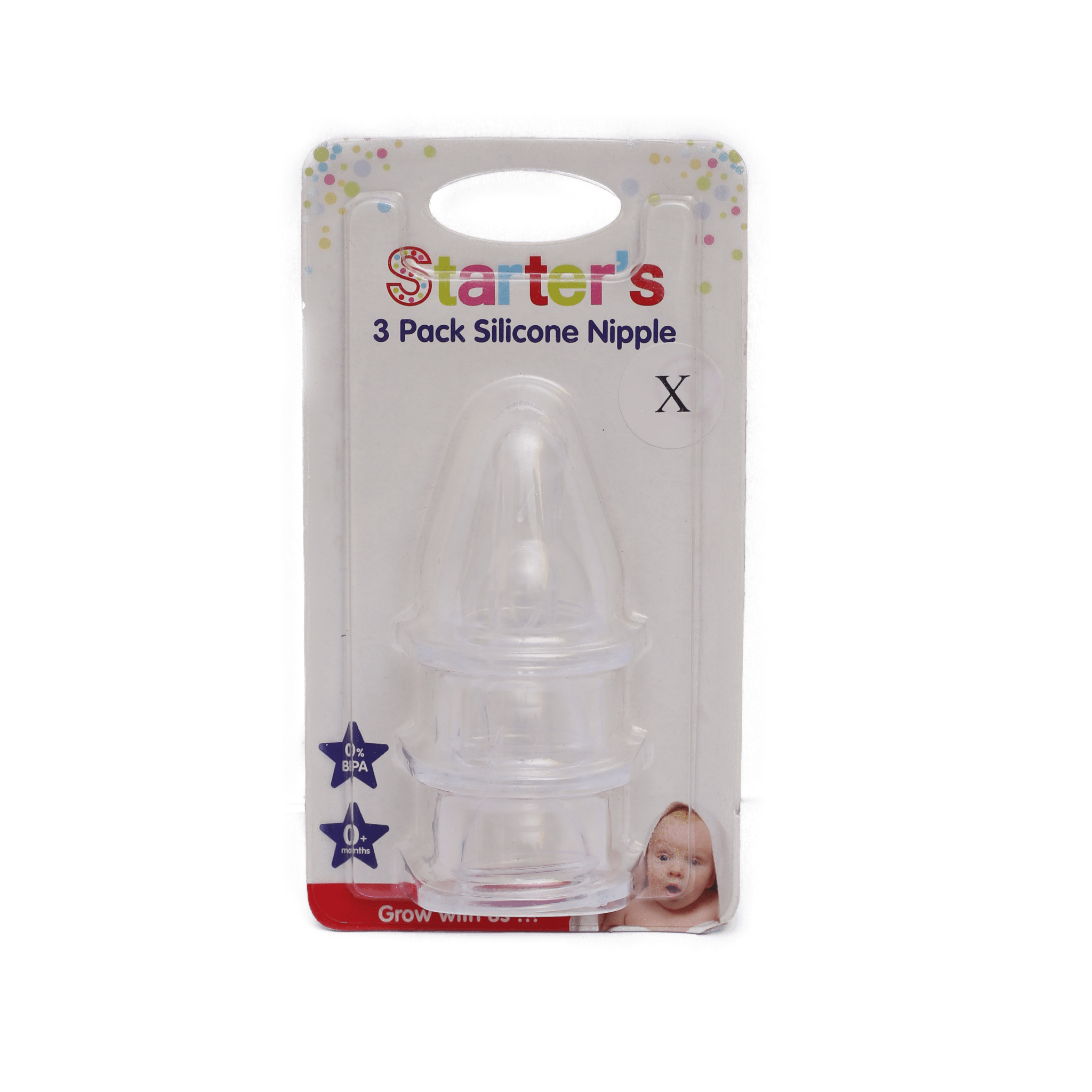 Starter’s Silicone Teats (Pack of 3) / Size ( X )