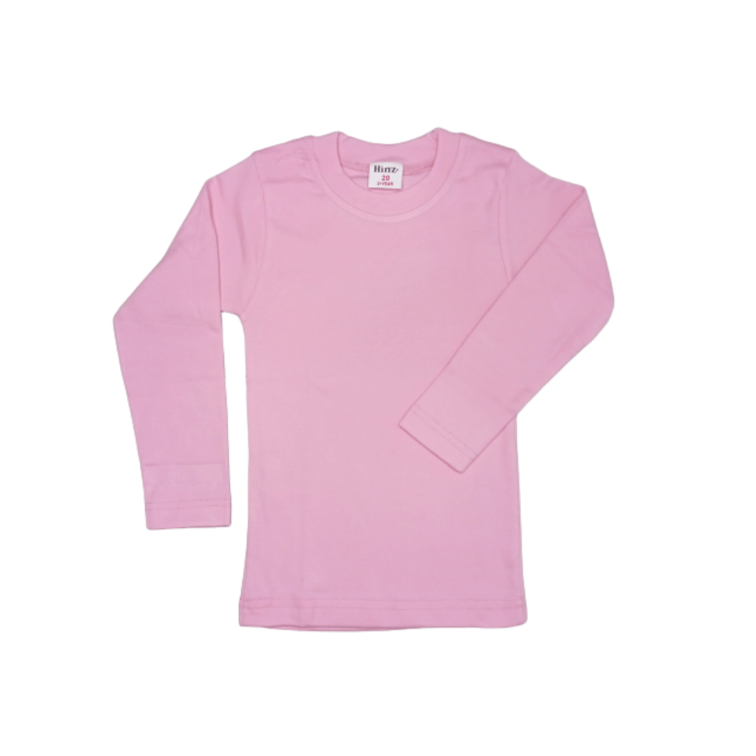 Hinz Youth Essential R\Neck Full Sleeves (Pink)