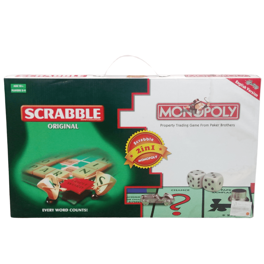 Scrabble-Monoply -2 in 1 -Board games